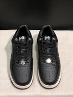 BAPE Bape Sta Low-Top Sneakers Black White