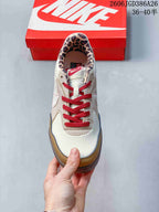 Nike Terra Manta Suede Sneakers Cream Tan Red