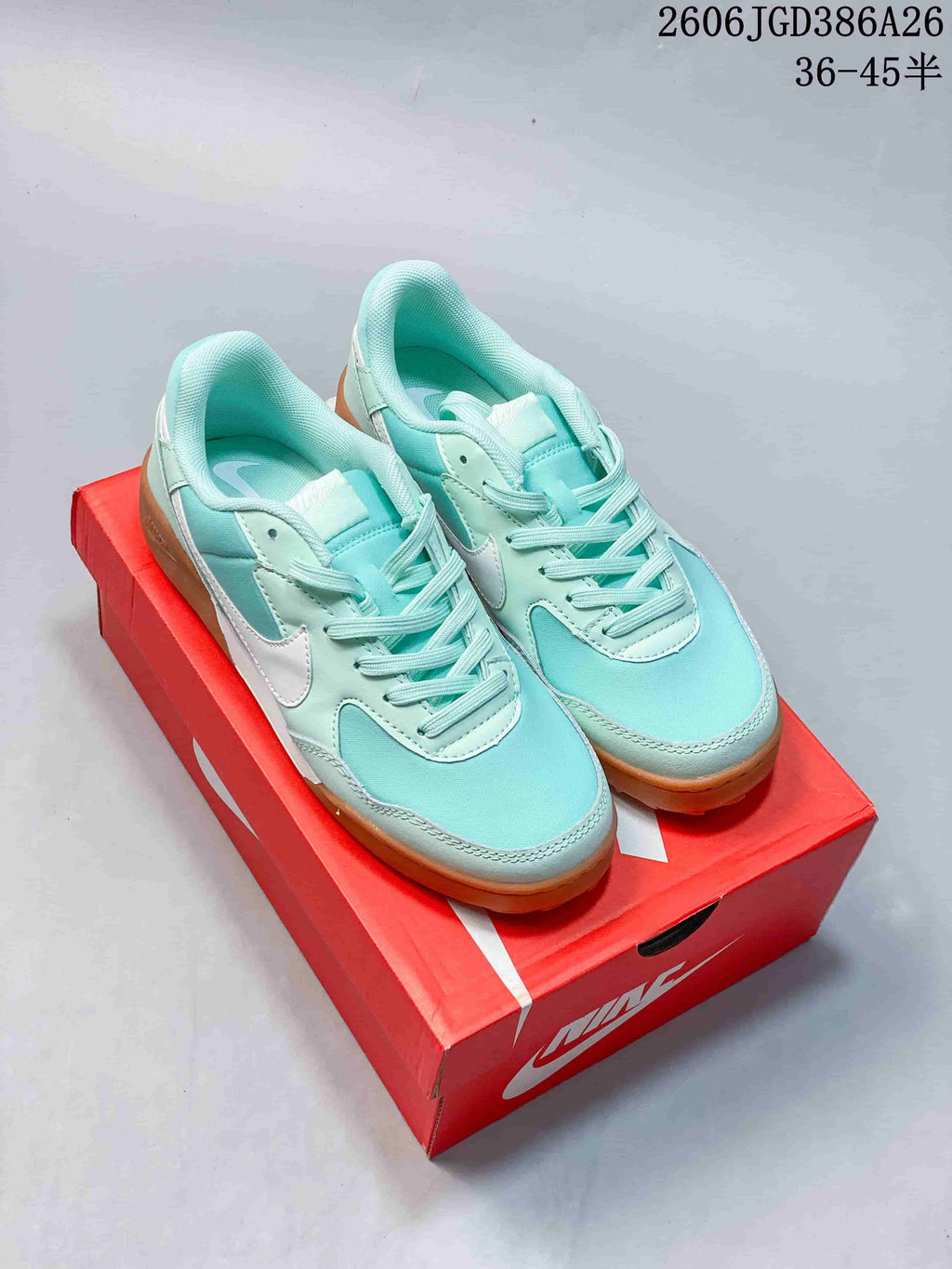Nike Terra Manta Suede Sneakers Mint Green White 2606JGD386A26