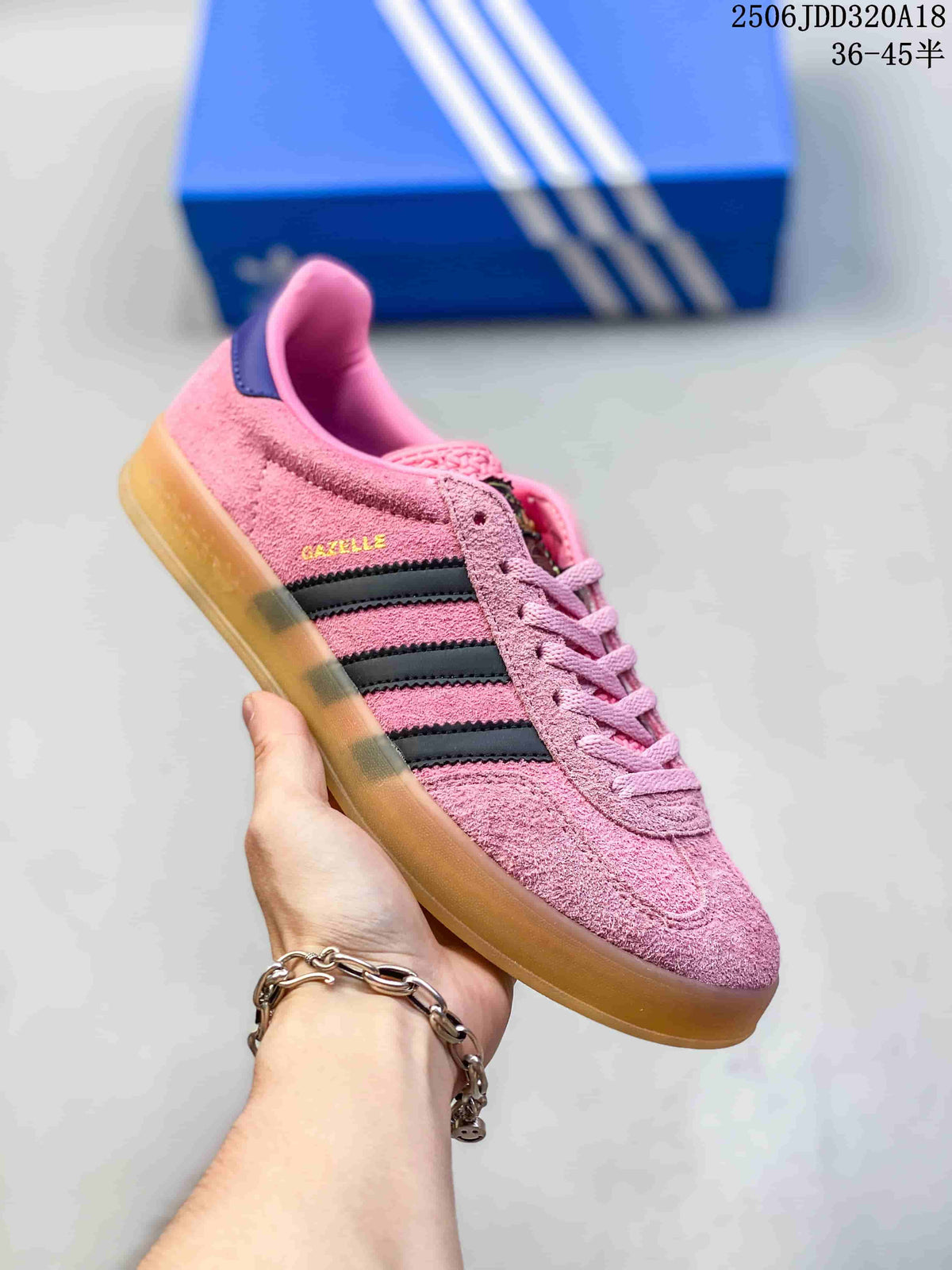 Adidas Gazelle Pink Suede Sneakers 2506JDD320A18