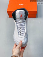 Nike Inflict 4 Wrestling Shoes White and Grey