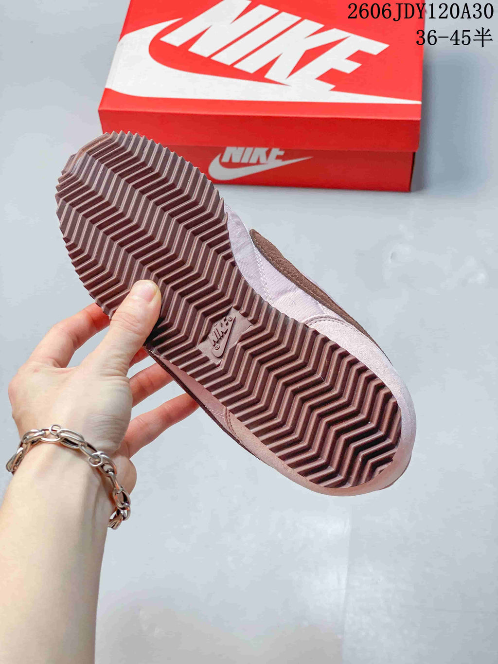 Nike Classic Cortez Pink Brown Retro Sneakers IR1