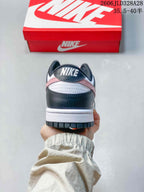 Nike Dunk Low DD1391 White Pink and Dark Gray Sneakers
