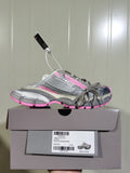 3XL Mulo Grey and Pink Mesh Sneakers