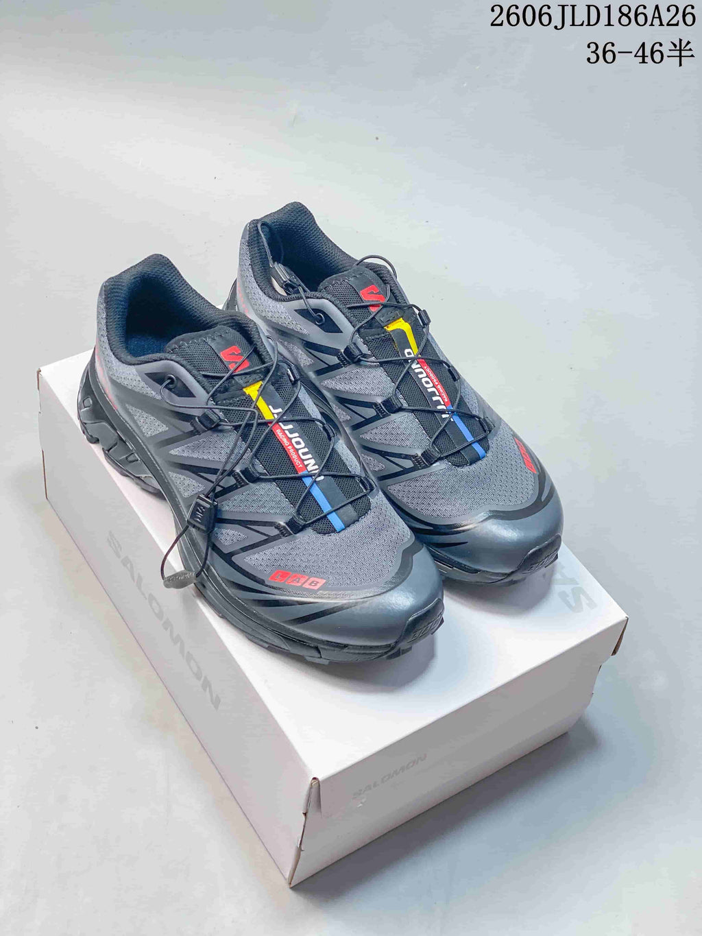 Salomon XT-6 Camo Trail Running Shoes, Gray – 612860YWT