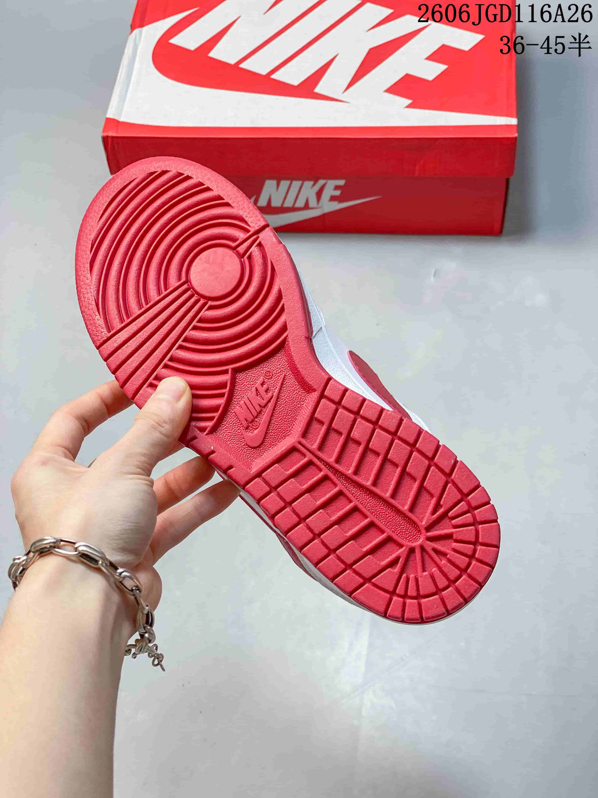 Nike Big Low Sneakers White Red 854166-008