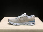 On Cloud X 4 Sneakers in Silver and Blue