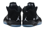 Jordan Air Jordan 5 Retro Black and Silver High-Top Sneakers