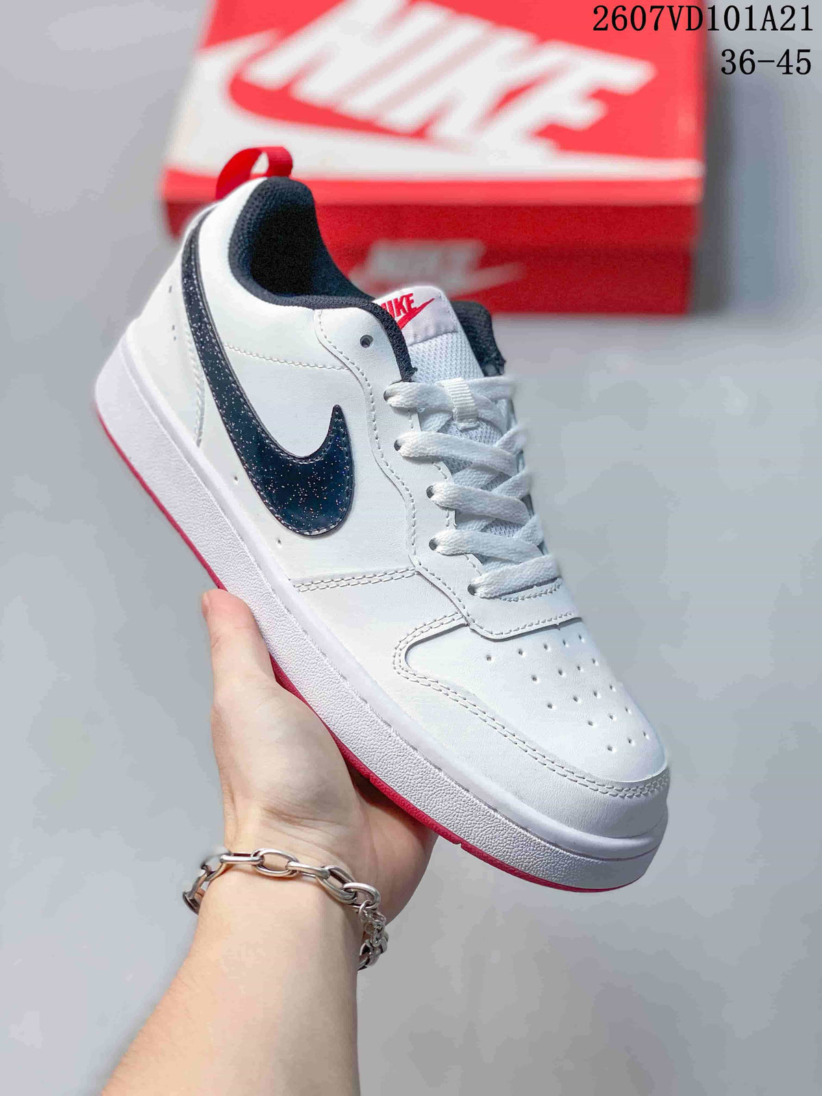 Nike Court Borough Mid BG Sneakers White Black Red