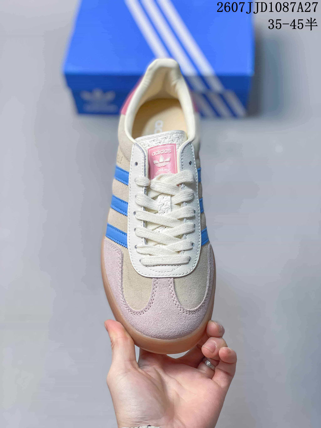 adidas Originals Samba ADV Sneakers Beige Blue Pink JJD1087A27