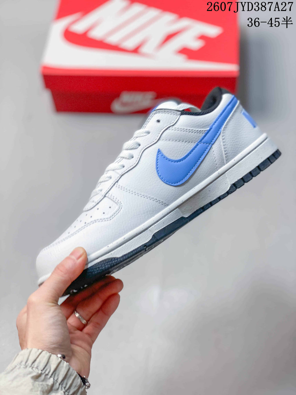 Nike Big Low Low-Top Sneakers White Blue 315152-107