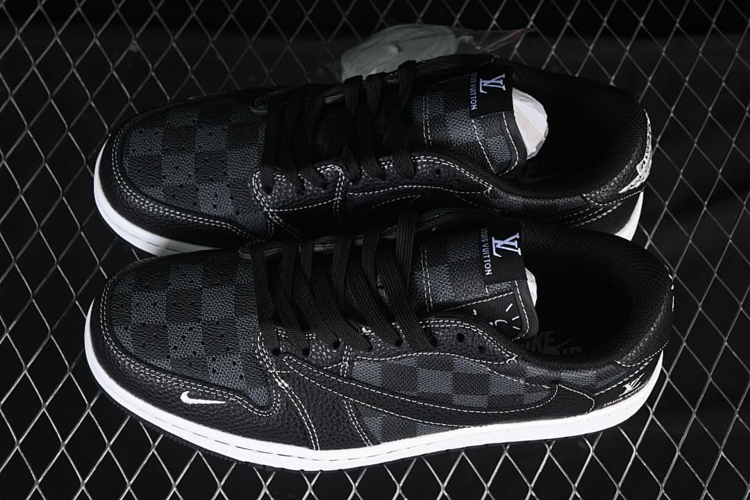 Jordan Air Jordan 1 Low OG SP Black Check Pattern Sneakers