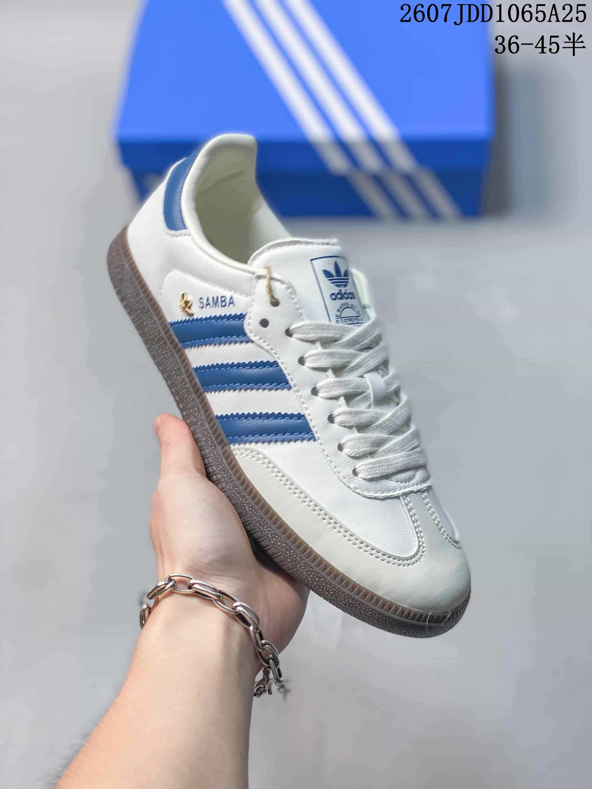 Adidas Samba Vegan OG Sneakers White Blue 712050
