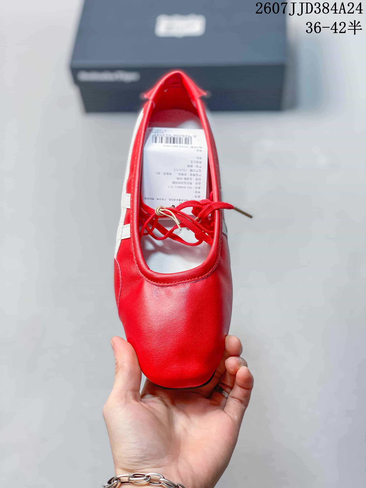 Onitsuka Tiger GYMNARINA Red Mary Jane Shoes 07JJD384A24