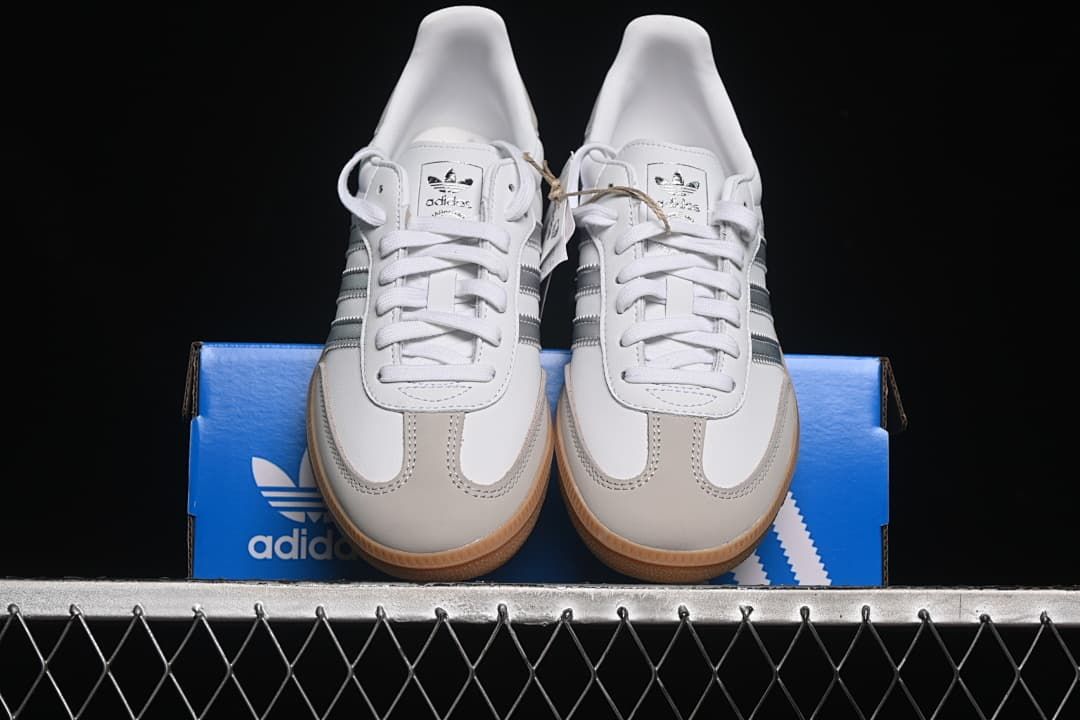 adidas Samba OG JI2725 White Silver Gum Sneakers