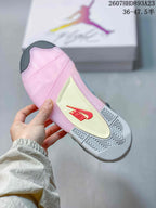 Jordan Air Jordan 4 Retro White Pink Gray Sneakers