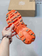 On LOEWE Series Orange Low-Top Sneakers JYD386A26