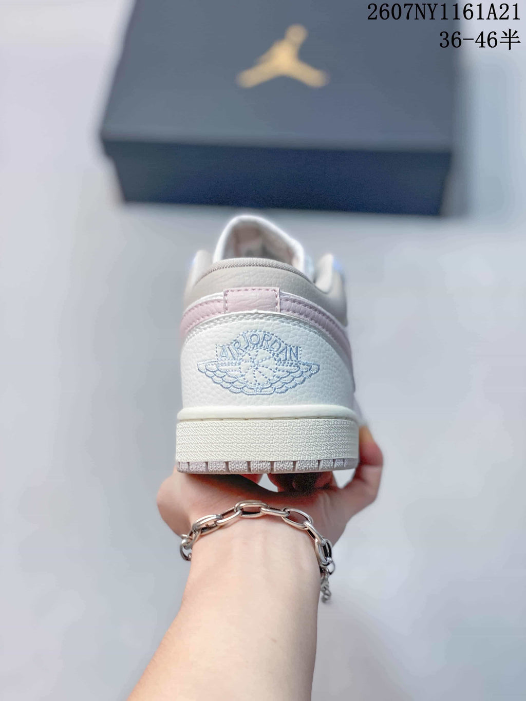 Jordan Air Jordan 1 Low Pink White Sneakers 2607NY1161A21