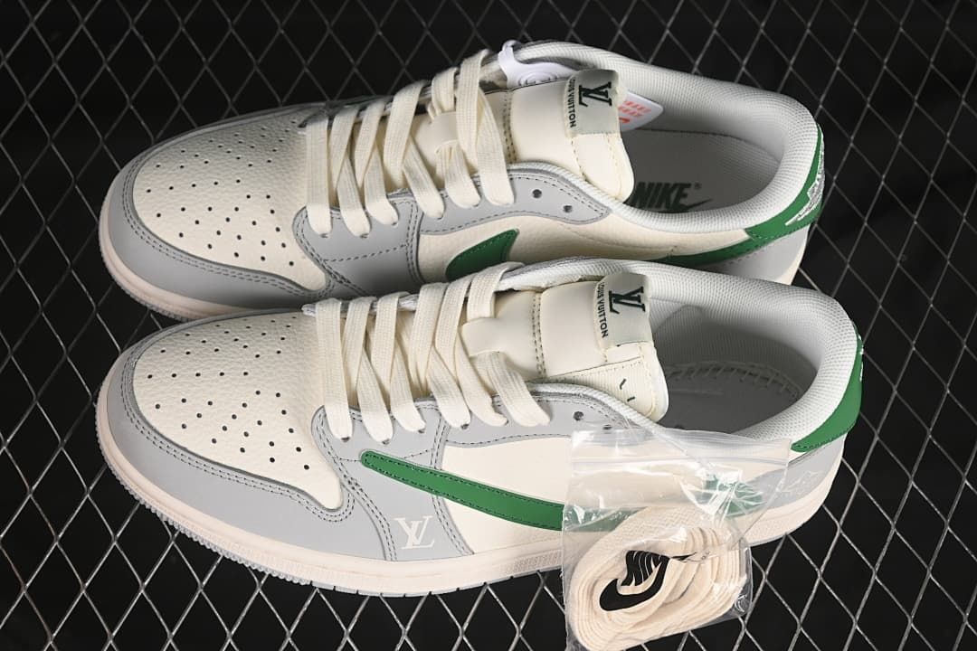 Air Jordan 1 Low OG SP Grey Green Low-Top Sneakers