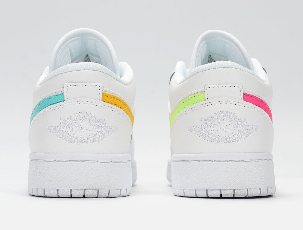 Nike Air Jordan 1 Low White Multicolor CW7035-100 Sneakers