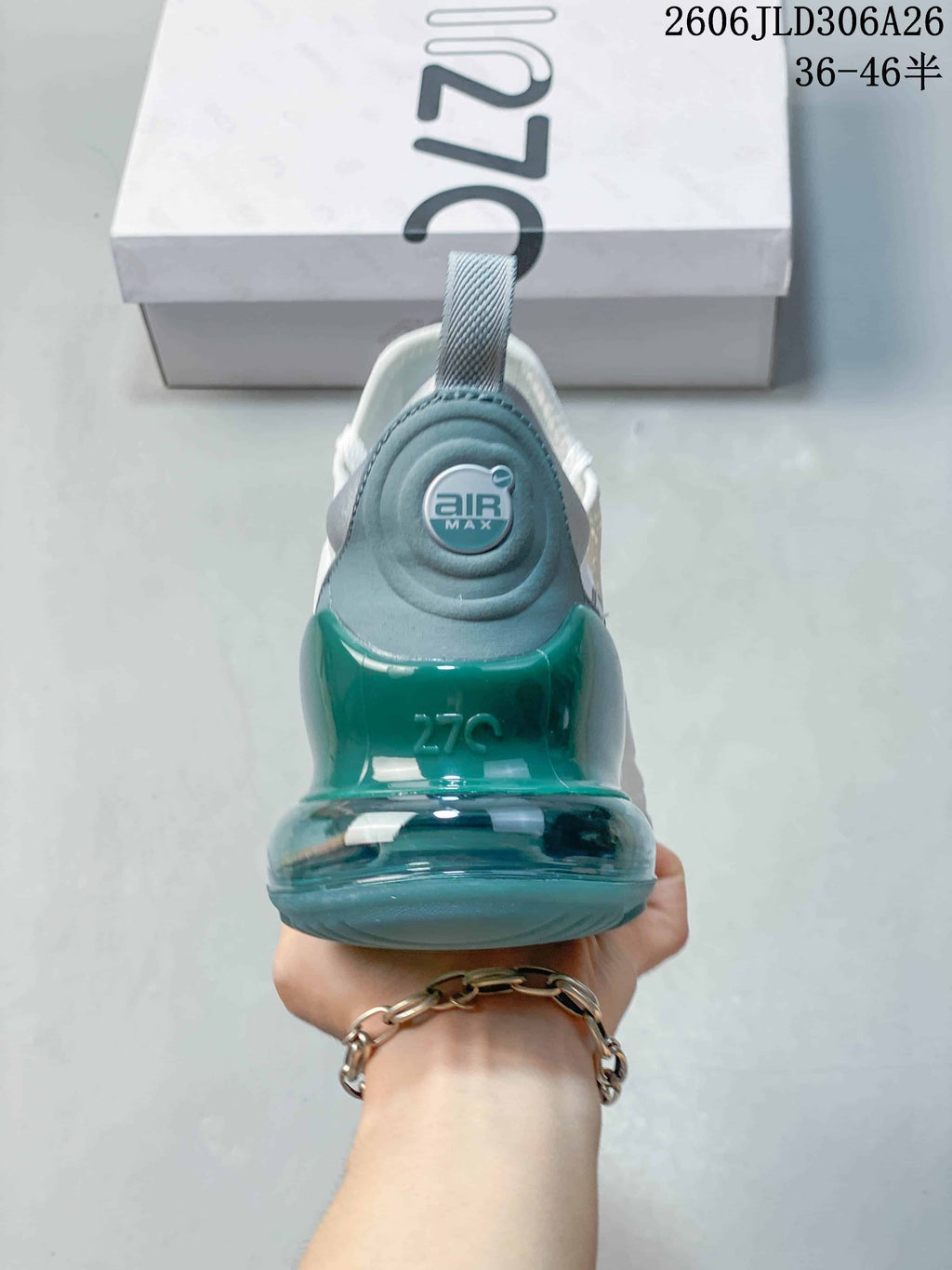 Nike Air Max 270 Premium Sneakers White Teal
