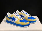 BAPE STA Low-Top Sneakers Blue and Yellow