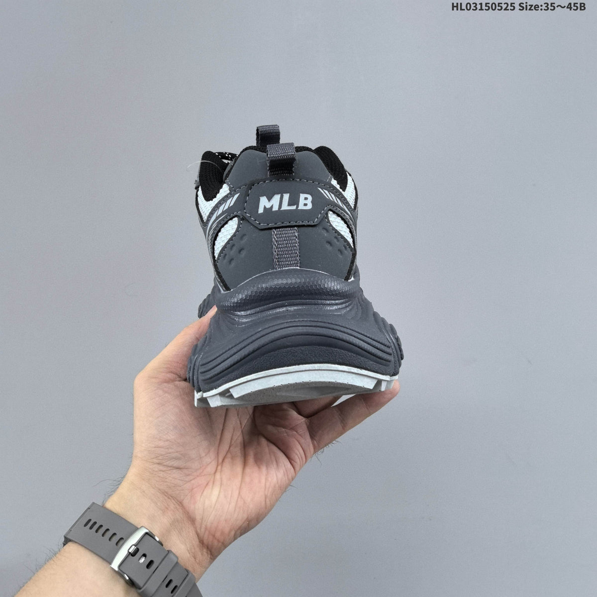 MLB Winner Chunky Low-Top Sneakers in Gray and White