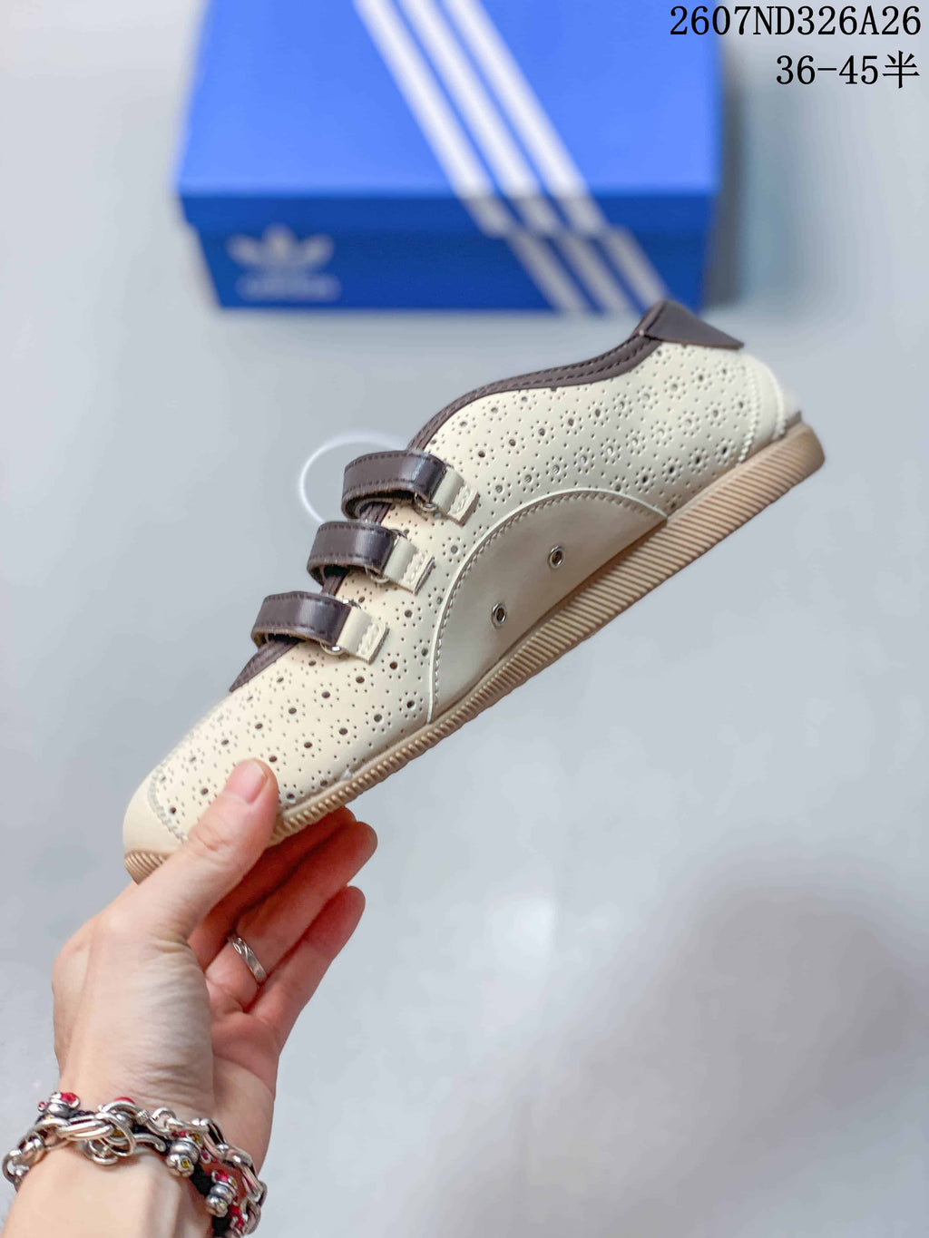 Adidas Originals Anfu Mary Jane Trainers Cream Brown LA1348