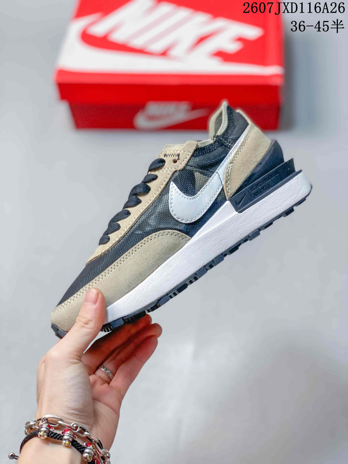 Nike Waffle One GS Sneakers Black and Brown