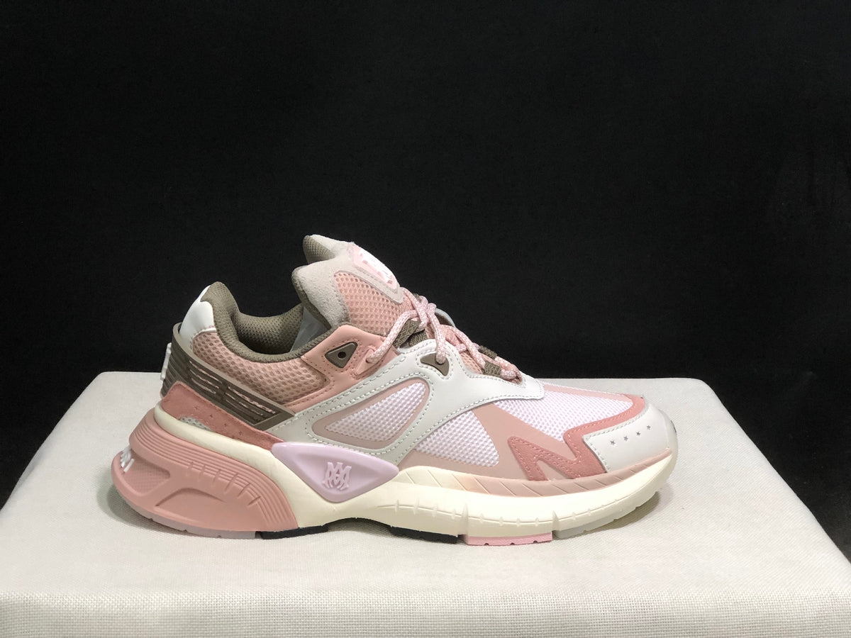 AMIRI MA Runner Sneakers Pink and Cream