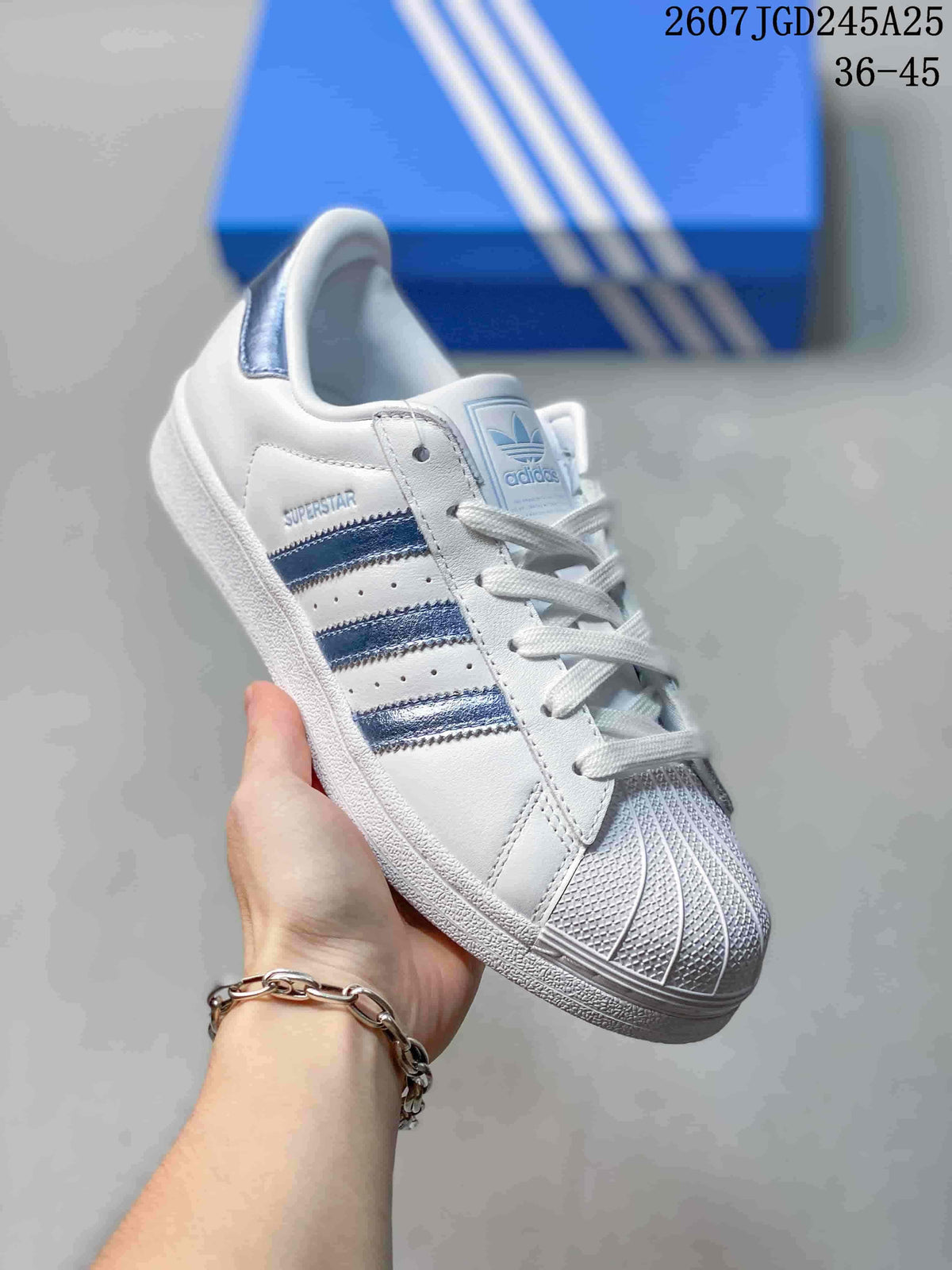 adidas Superstar Sneakers White Blue 712250EEU