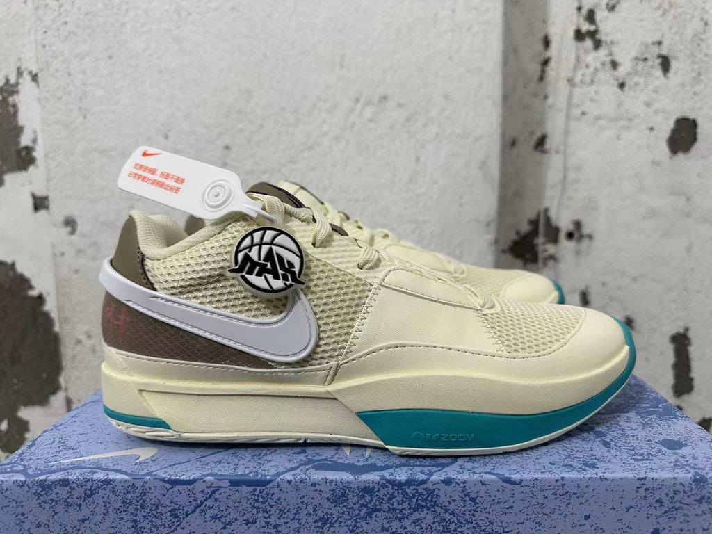 Nike Ja 1 Basketball Shoes Coconut Milk Teal