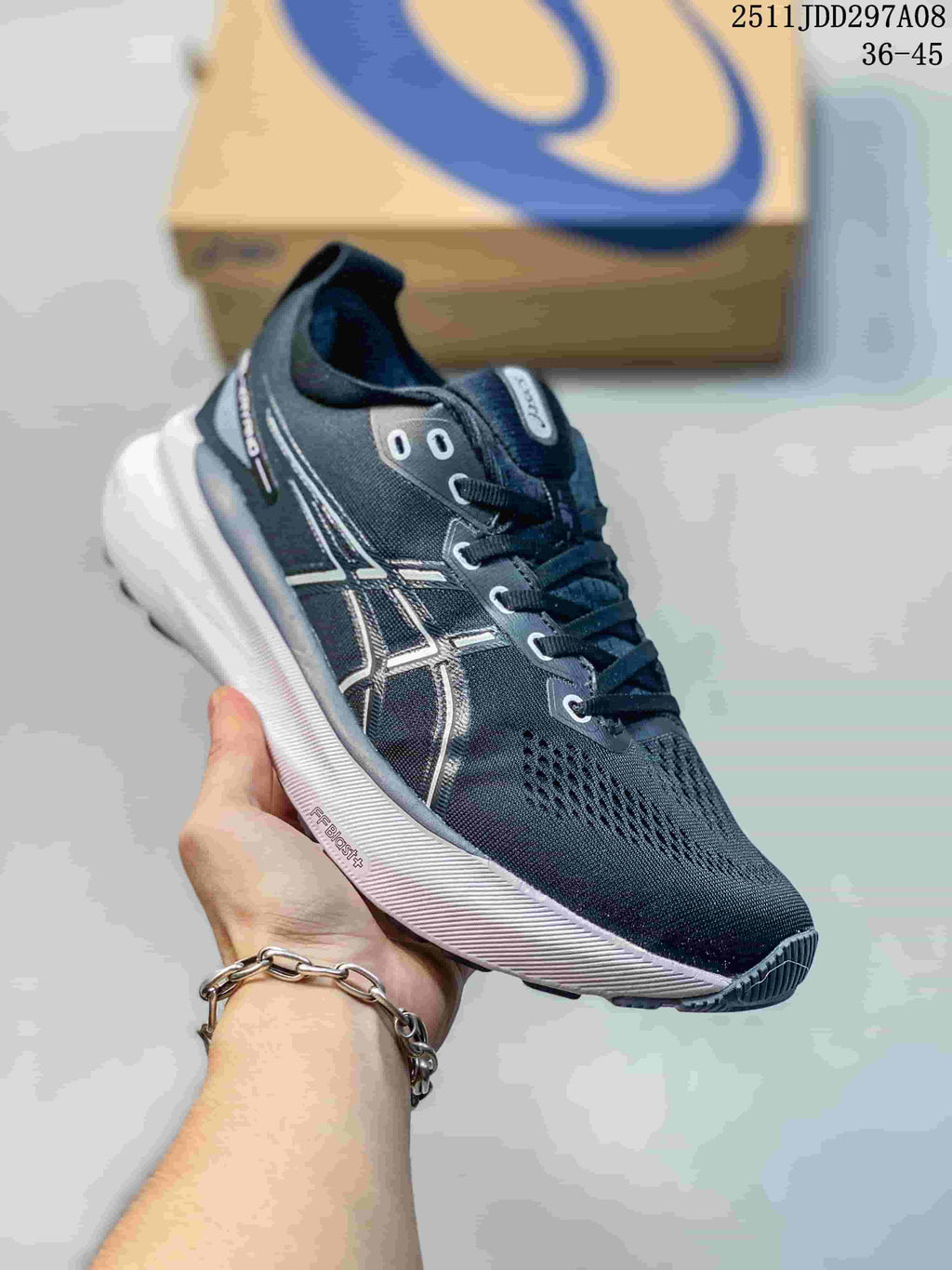 Asics GEL-KAYANO Running Shoes Black White 2511JDD297A08