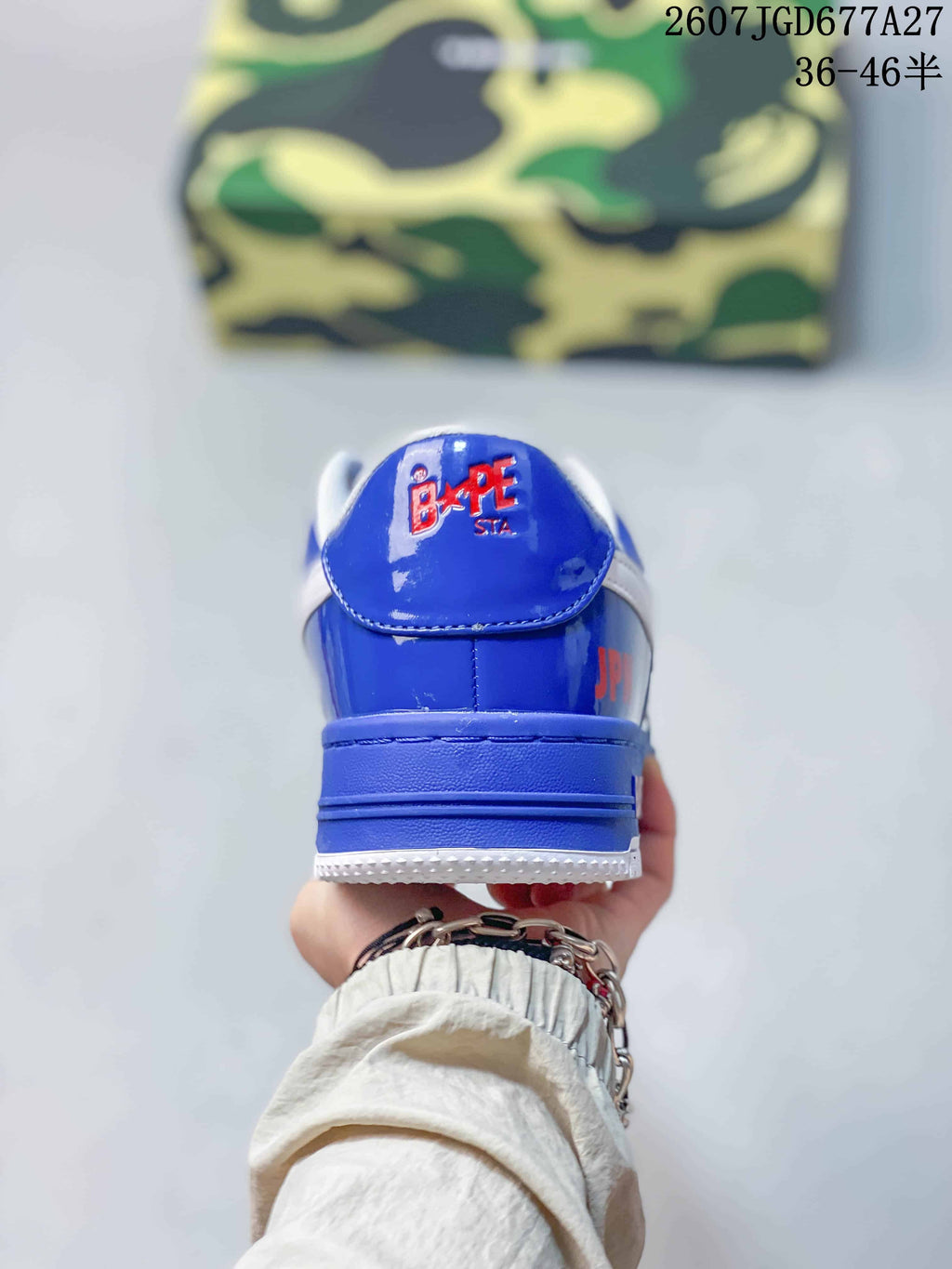BAPE STA Low Blue and White Sneakers 712270RRU