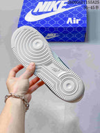 Nike Air Force 1 Off-White Sneakers with Stussy-Style Graphics