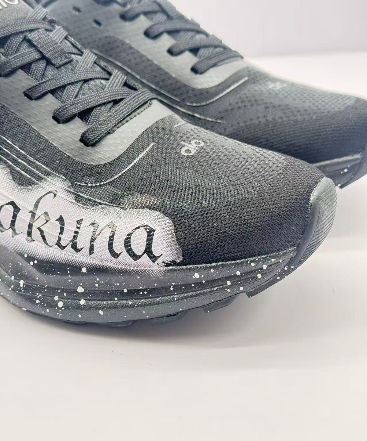 alo Black White Graffiti Sneakers