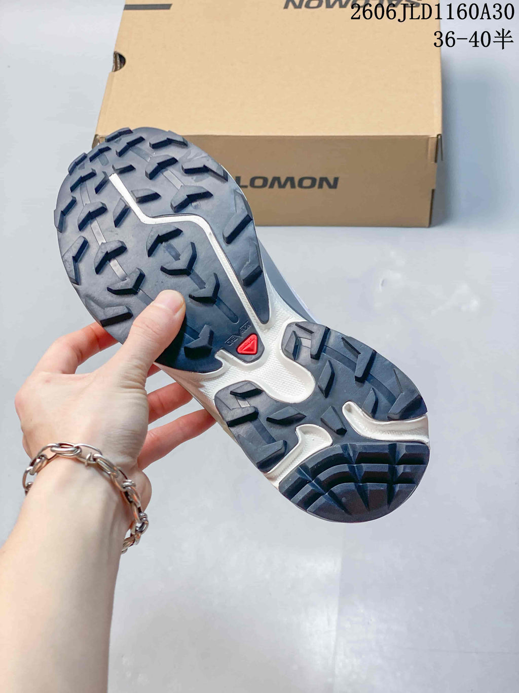 Salomon XT-6 Trail Sneakers in Pink and Gray