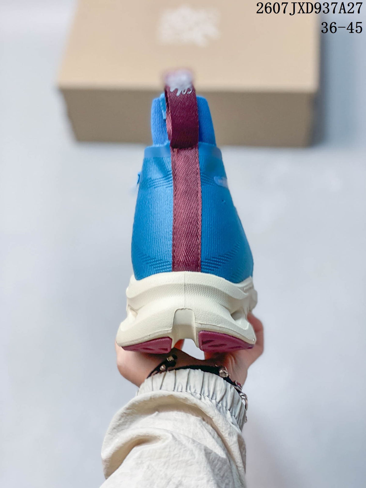 LOEWE x On Cloudtilt High-Top Sneakers Blue Burgundy