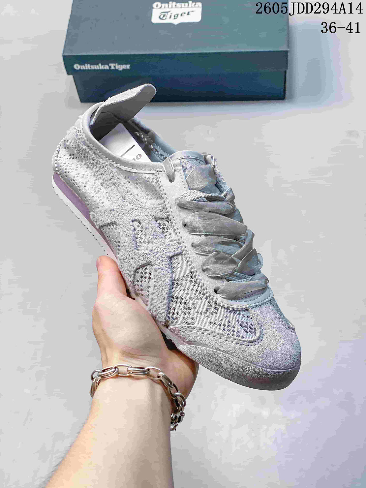 Onitsuka Tiger Mexico 66 Gray Textile Sneakers JDD294A14