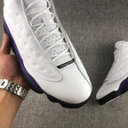 Jordan Air Jordan 13 Lakers Sneakers White Purple 414571-105