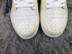 Jordan Air 1 Mid Sneakers Cream White and Black