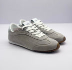Alo Gray Low-Top Lace-Up Sneakers
