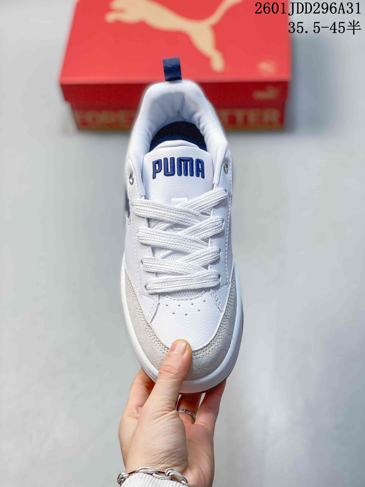 PUMA 2601JDD296A31 White Blue Platform Sneakers