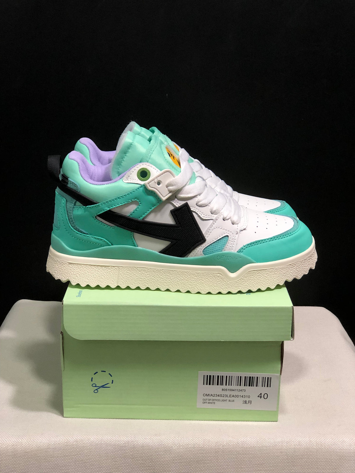 Off-White Out Of Office High-Top Sneakers Mint White