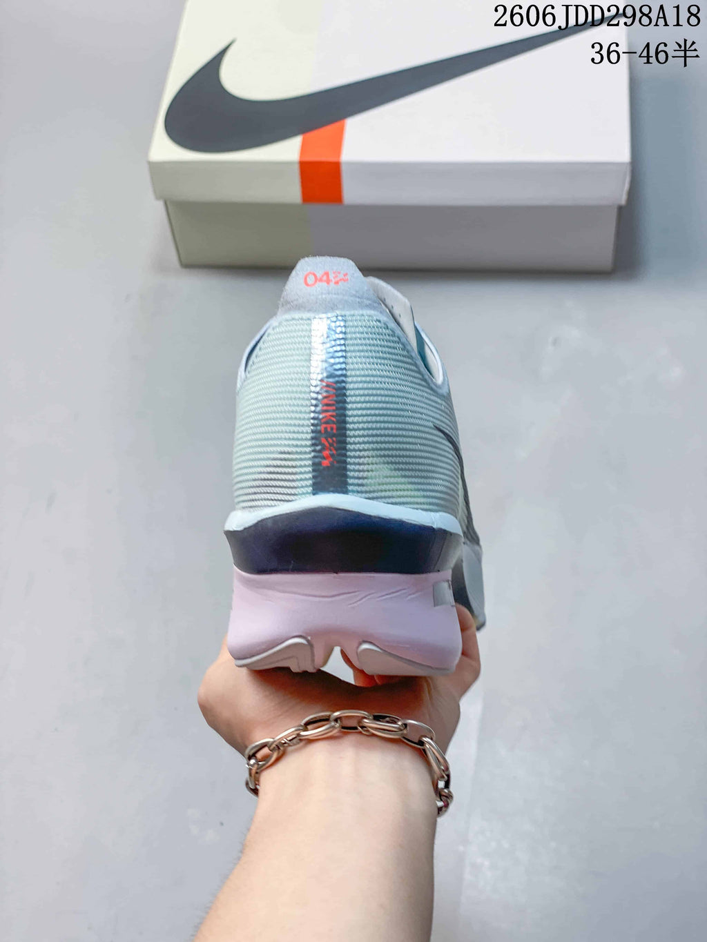 Nike ZoomX Vaporfly NEXT% 4 Road Racing Shoes Blue/White