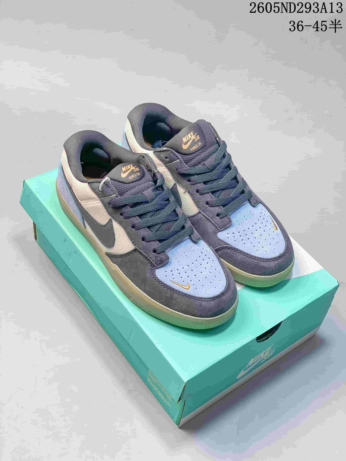 Nike SB Force 58 Low Sneakers Gray Blue 2605ND293A13
