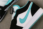 Jordan 1 Low White Island Green Black Sneakers CQ9828-131