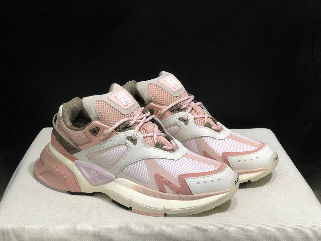 AMIRI MA Runner Sneakers Pink and Cream