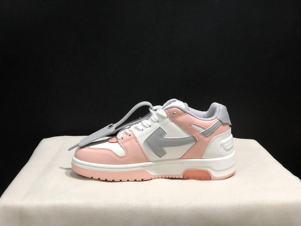 Off-White Out Of Office Low-Top Sneakers White Pink Grey