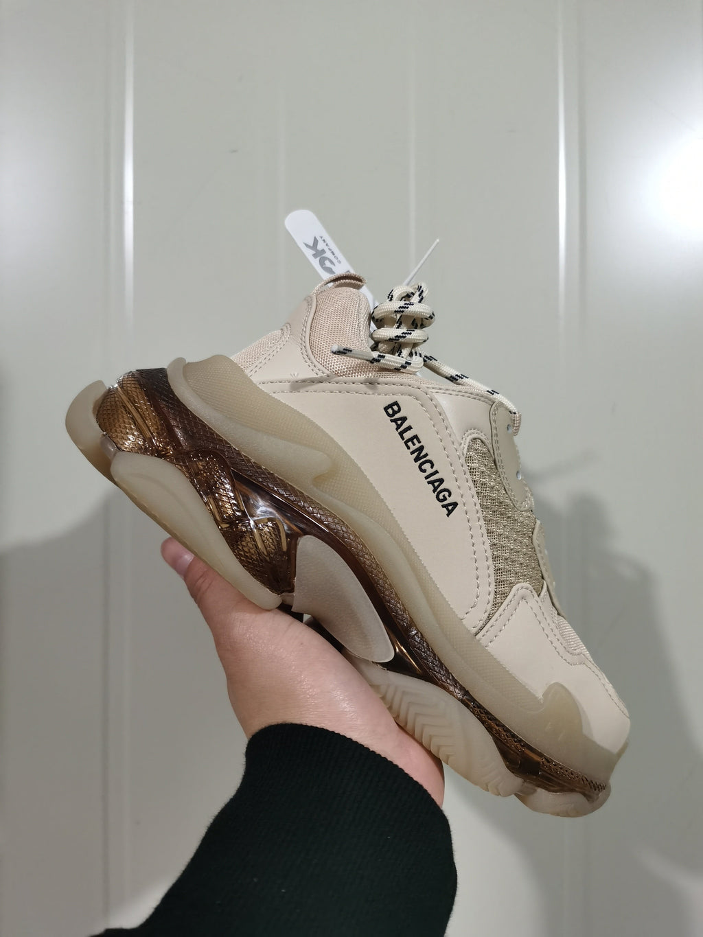 Balenciaga Triple S Clear Sole Sneakers Nude 9710